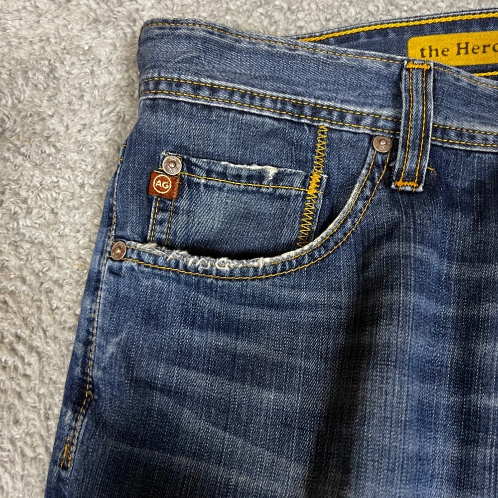 AG Adriano Goldschmied Jeans Mens 34x31 The Hero Dark‎ Wash Excellent Relaxed